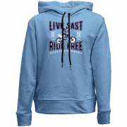 Детский худи без флиса Live Fast Ride Free