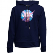 Дитячій худі без флісу NASA (барвистий космос)