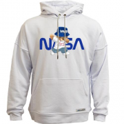 Худи без начеса с медвеженком "NASA"