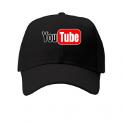 Детская кепка с логотипом You tube (без градиента)