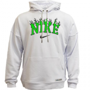 Худи без начеса с лого Nike в пламени