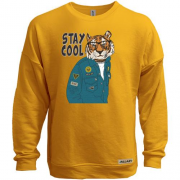 Світшот без начісу Stay cool tiger