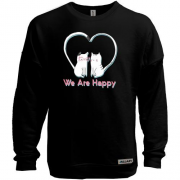 Свитшот без начеса We Are Happy Cats