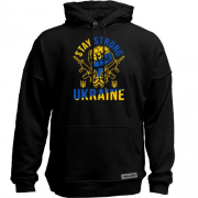 Худи без начеса "Ukraine stay strong"
