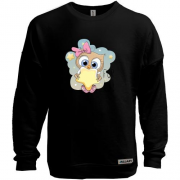 Свитшот без начеса Baby owl with a star
