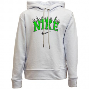 Детский худи без флиса с лого Nike в пламени