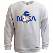 Свитшот без начеса с медвеженком "NASA"