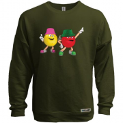 Світшот без начісу "Стильні m&m's"