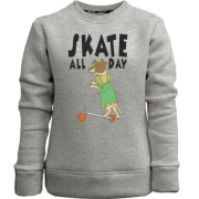 Детский свитшот без начеса Skate all day