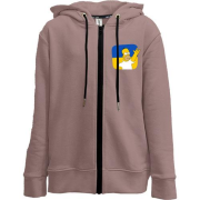 Дитяча худи на блискавці "Гомер - Україна - рок-н-ролл"