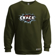 Свитшот без начеса с сердцем "Crack"
