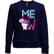 Детский свитшот без начеса MEOW MEOW