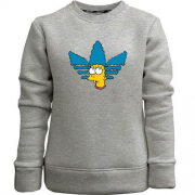 Детский свитшот без начеса Marge Simpson Adidas