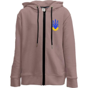 Дитяча худи на блискавці зі стилізованим тризубом (10)