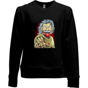 Детский свитшот без начеса Albert Einstein zombie