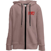 Дитяча худи на блискавці XO-XO із серцями (Вишивка)