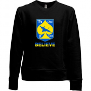 Детский свитшот без начеса The Ghost of Kyiv Believe