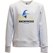 Детский свитшот без начеса Anonymous UA (2)