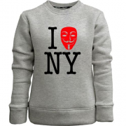 Детский свитшот без начеса I Anonymous NY