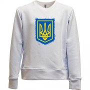 Детский свитшот без начеса с гербом Украины (2) АРТ