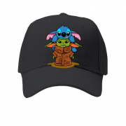 Детская кепка Stitch and Baby Yoda