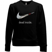 Детский свитшот без начеса "Dead inside"