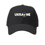 Детская кепка с принтом "Локация Украина"