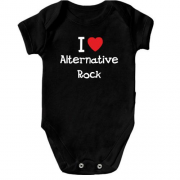 Детское боди  I love alternative ROCK