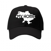 Детская кепка с картой "My HOME"