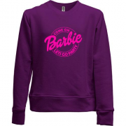 Детский свитшот без начеса Barbie"Lets go party"