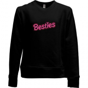 Детский свитшот без начеса Besties (Вышивка)