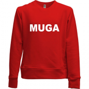 Детский свитшот без начеса MUGA (Make ukraine Great Again)