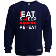 Свитшот без начеса Eat Sleep Roblox Repeat