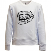 Детский свитшот без начеса Trollface