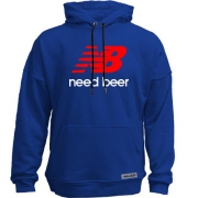 Худи без начеса NB - Need Beer
