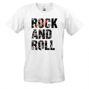 Футболка Rock And Roll (рок групи)
