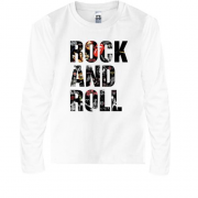 Детская футболка с длинным рукавом Rock And Roll (Рок группы)