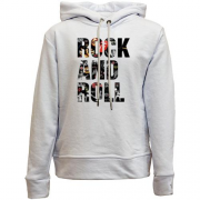 Детский худи без флиса Rock And Roll (Рок группы)