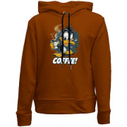 Детский худи без флиса Coffee с утенком