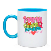 Чашка с надписью "Мама, ты самая лучшая"