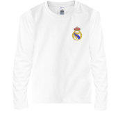 Детская футболка с длинным рукавом Real Madrid (Вышивка)
