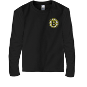 Детская футболка с длинным рукавом Boston Bruins (Вышивка)