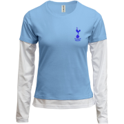 Комбинированный лонгслив Tottenham Hotspur Club (Вышивка)