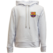Детский худи без флиса FC Barcelona (Вышивка)
