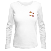Лонгслив с пчелами Honey (Вышивка)