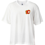 Футболка Oversize Calgary Flames (Вышивка)