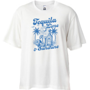 Футболка Oversize Tequila, Lime and Sunshine