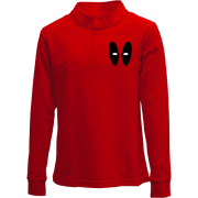 Детский лонгслив поло Deadpool (глаза)