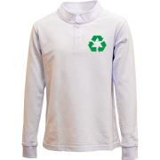 Детский лонгслив поло Recycle