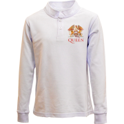 Дитячий лонгслів поло Queen color logo
